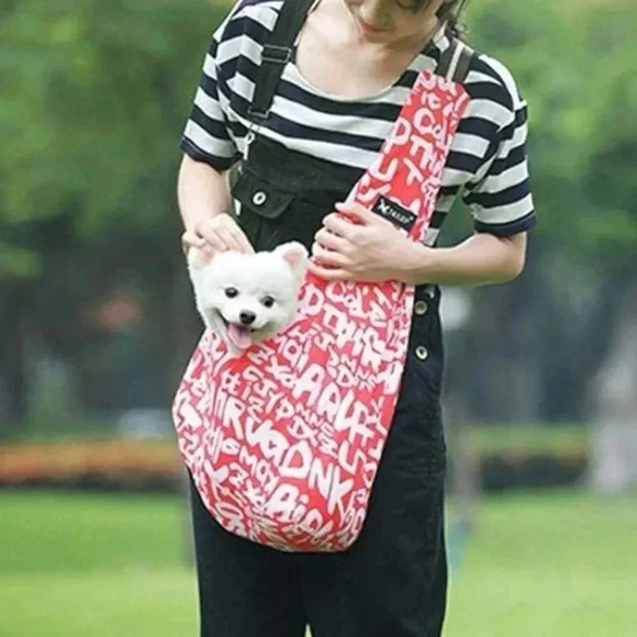 TAILUP Travel shoulder strap bag for pet dogs Comfortable soft Oxford fabric M - Picture 1 of 15